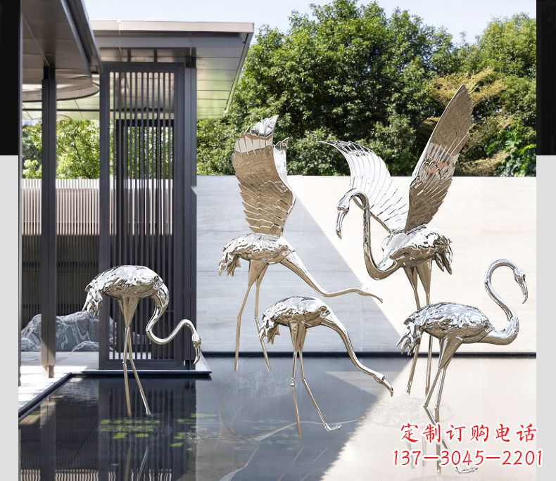 安徽不锈钢火烈鸟雕塑雕刻艺术的精粹