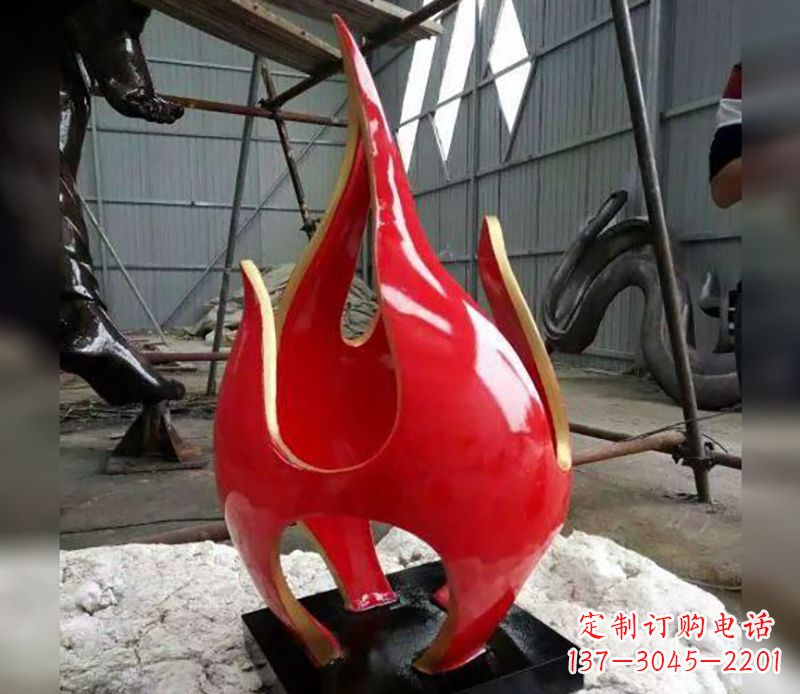 安徽不锈钢火龙果雕塑传承传统文化的艺术品