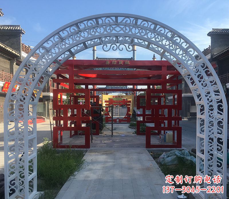 安徽不锈钢拱门雕塑——精美绝伦