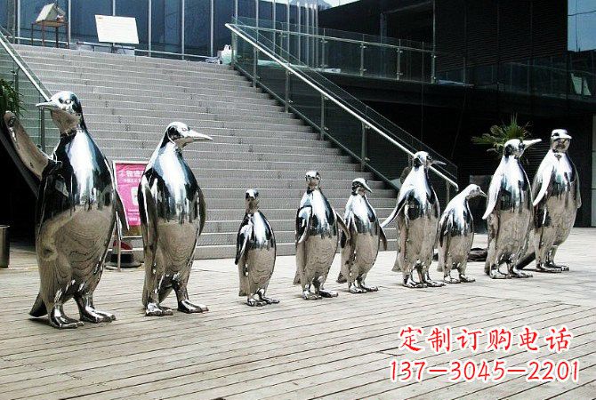 安徽企鹅雕塑——精致的不锈钢艺术