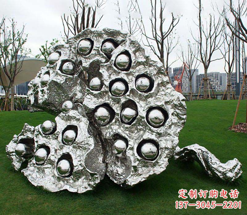 安徽不锈钢莲蓬雕塑——精美极致的艺术品