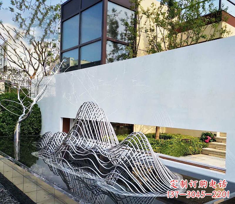 安徽不锈钢镂空假山雕塑精美外形,细腻工艺