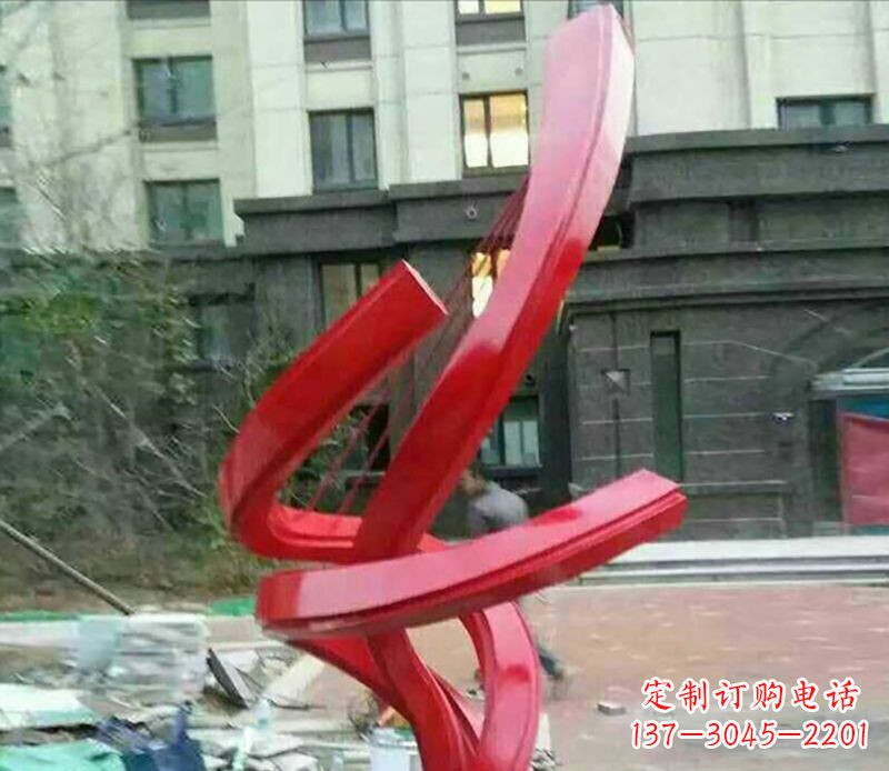 安徽不锈钢螺旋飘带雕塑