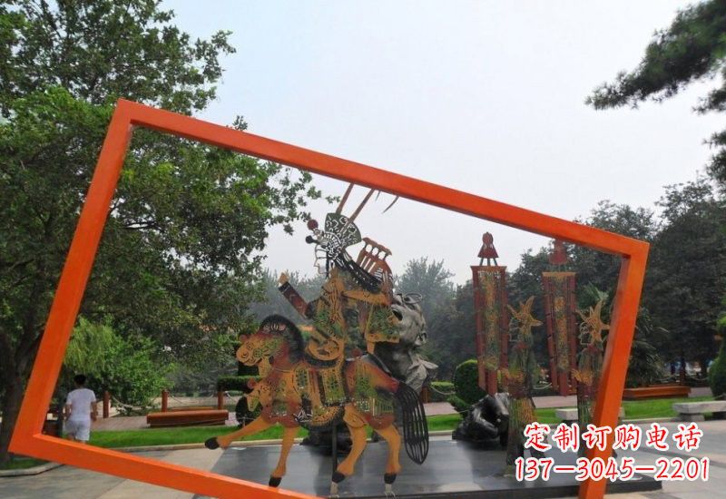 安徽不锈钢皮影戏雕塑传承民间文化的艺术精粹