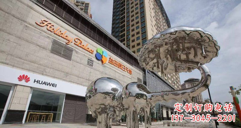 安徽不锈钢门前的大象雕塑