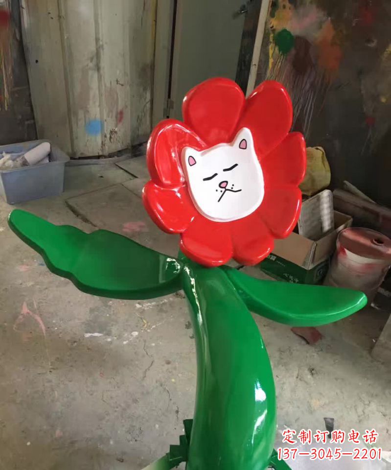 安徽不锈钢太阳花雕塑美丽的景观装饰