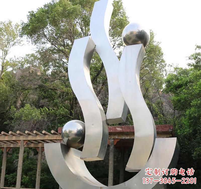 安徽不锈钢小区“飘带雕塑”一种充满艺术气息的雕塑