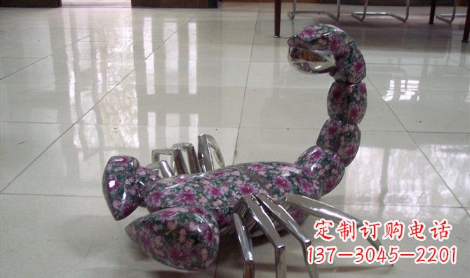 安徽不锈钢蝎子雕塑精美的装饰品