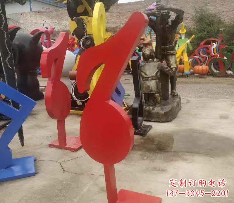 安徽不锈钢音符雕塑悠扬的音乐美学
