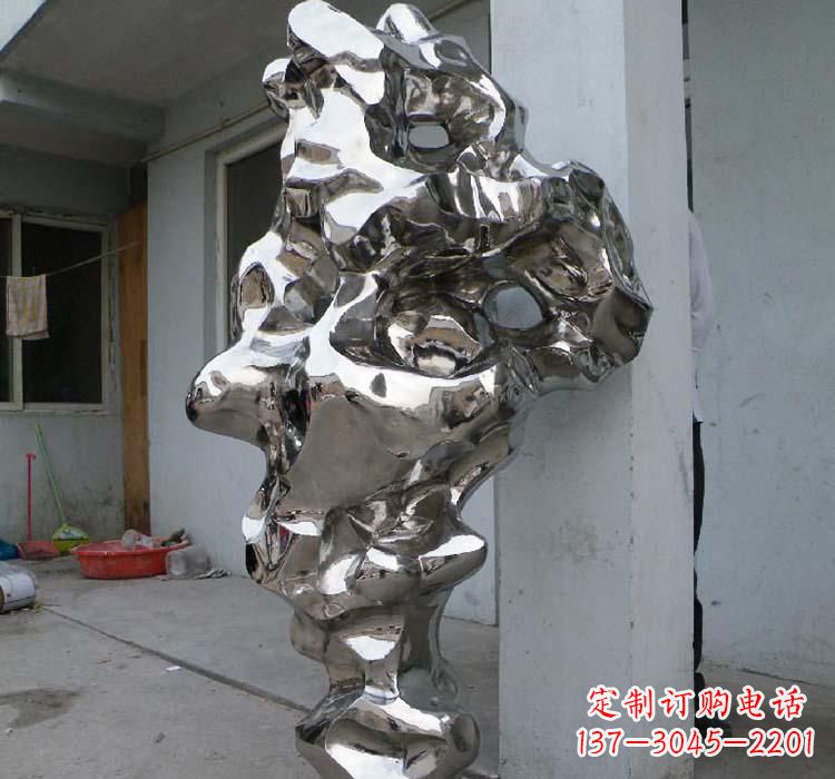 安徽太湖石雕塑精美绝伦的不锈钢园林景观