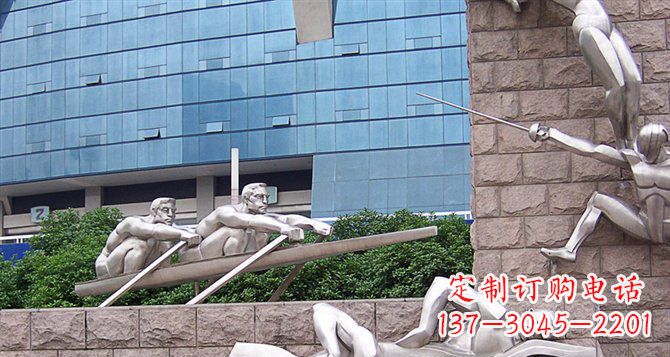 安徽不锈钢运动员雕塑——震撼的街头景观