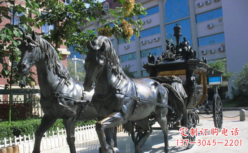 安徽马车雕塑西方步行街的瑰宝