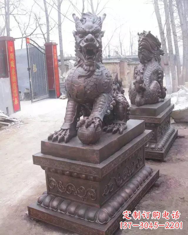 安徽麒麟雕塑古老而又神秘