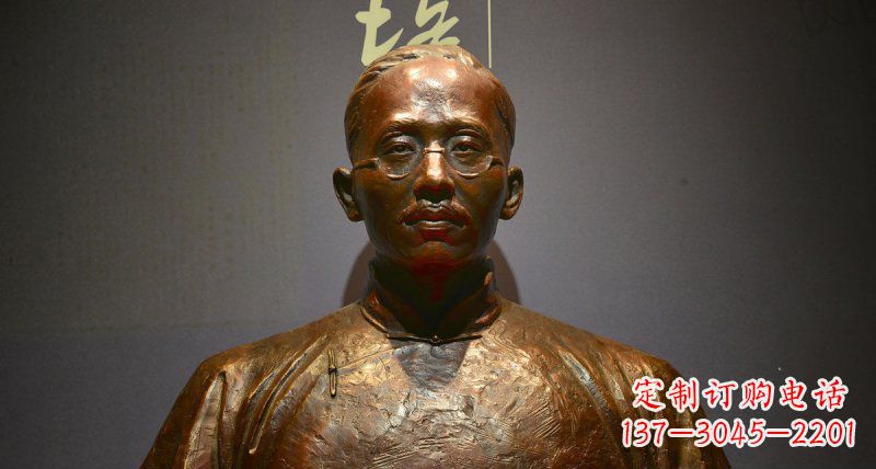 安徽蔡元培先生名人胸像铜雕