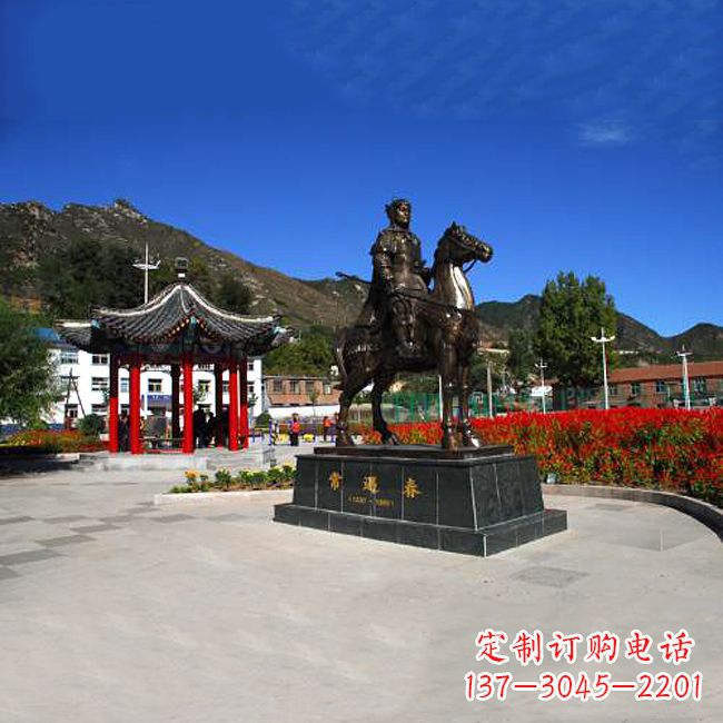 安徽纪念历史名人的骑马雕塑