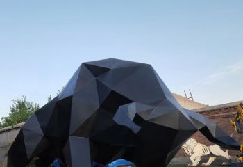 安徽华尔街牛大型玻璃钢动物雕塑
