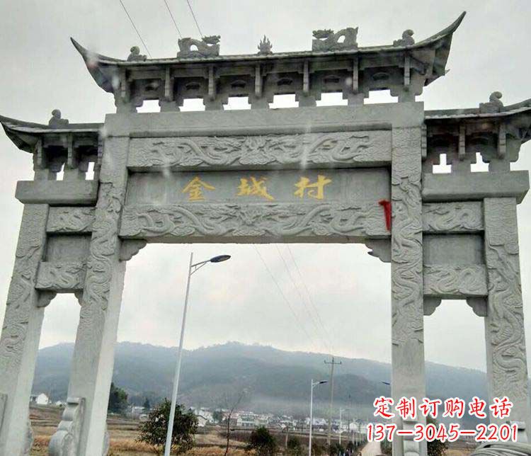 安徽该牌坊雕塑。