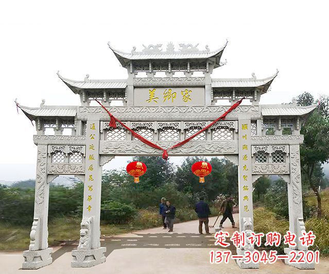 安徽牌坊雕塑珍贵的传统文化
