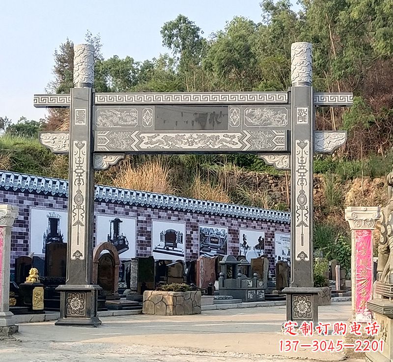 安徽古村牌坊雕塑精湛技艺的经典之作