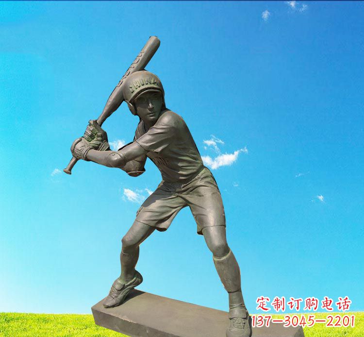 安徽棒球雕塑传承美国传统文化