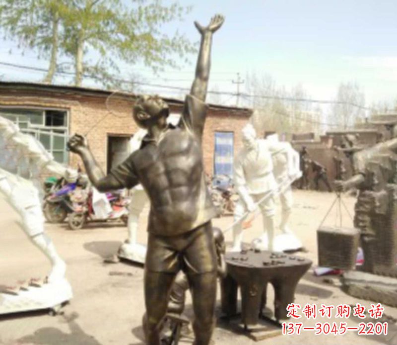 安徽羽毛球雕塑传承运动精神