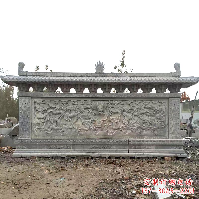 安徽大理石影壁雕塑美丽的艺术精品