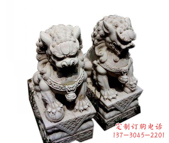 安徽大理石仿古石狮子雕塑
