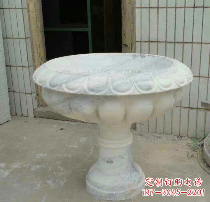 安徽大理石花盆雕塑精美绝伦,艺术风采