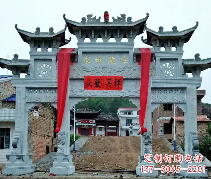 安徽精美大理石牌坊雕塑
