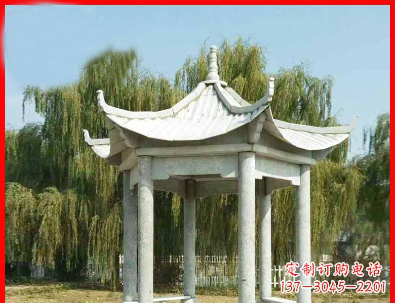 安徽精美大理石凉亭雕塑