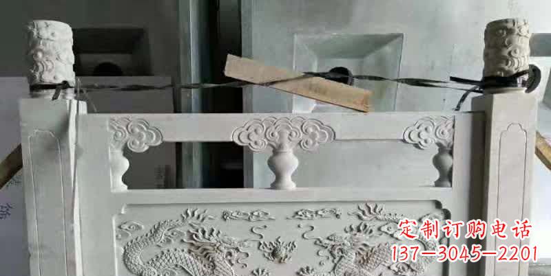 安徽大理石龙浮雕栏板雕塑