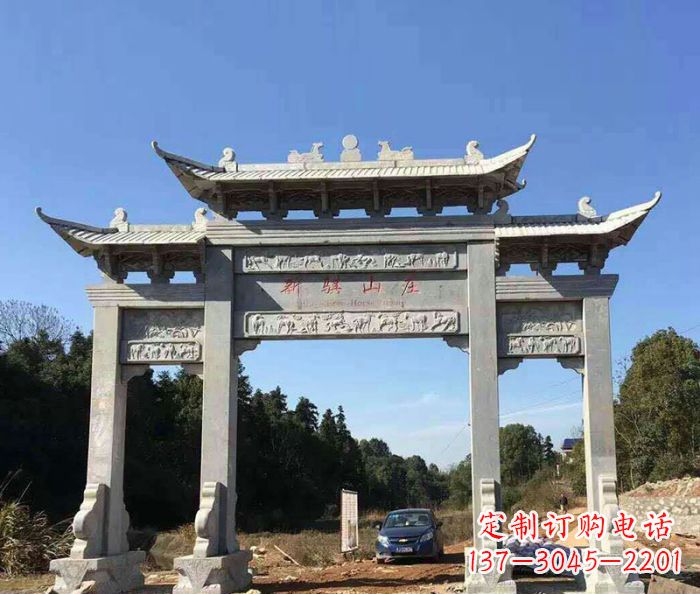 安徽精美石雕牌坊雕塑