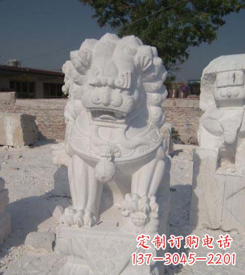 安徽精美大理石狮子雕塑