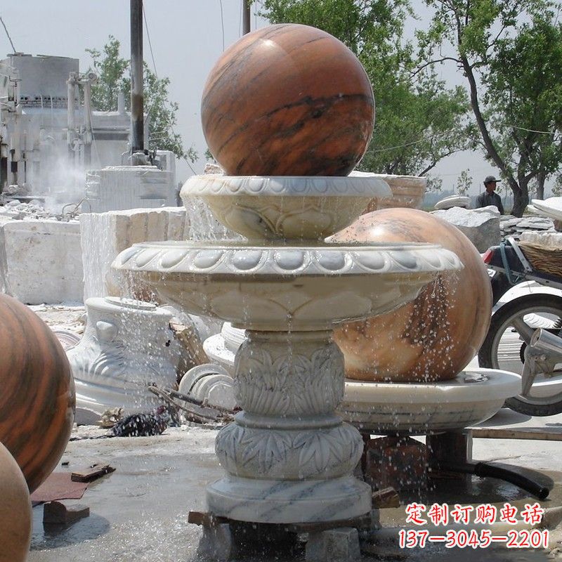 安徽大理石石雕风水球精美绝伦的雕塑艺术