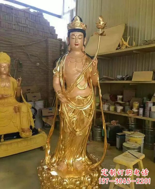 安徽大势至菩萨铜雕