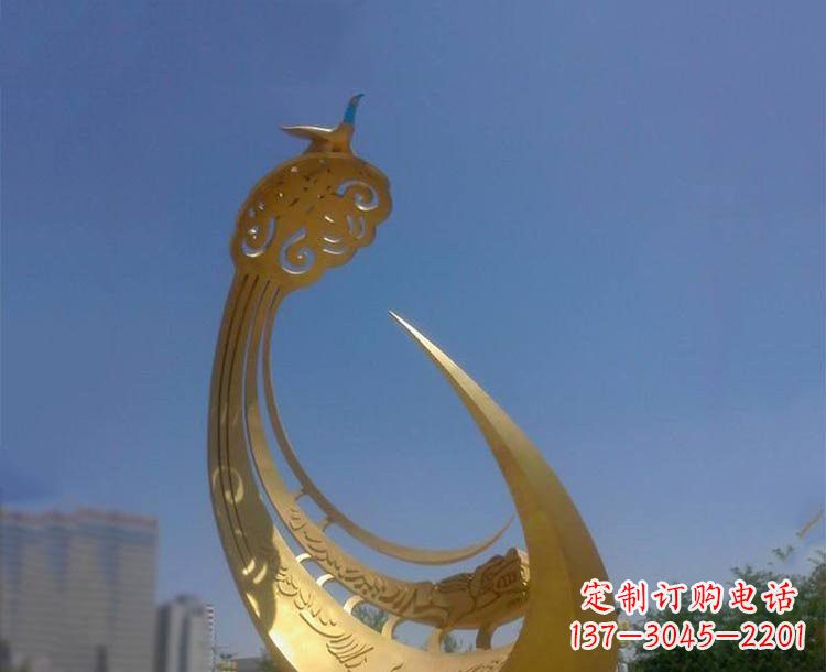 安徽不锈钢创意凤凰雕塑
