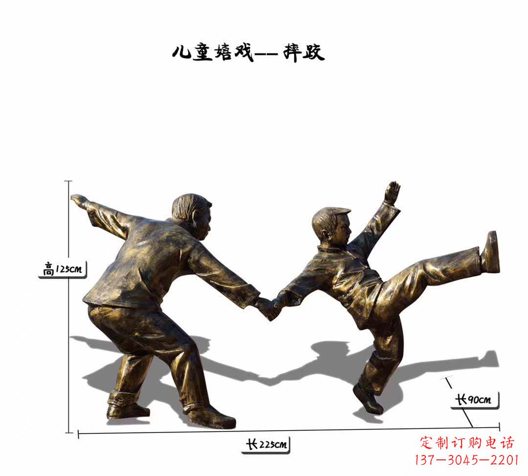 安徽趣味儿童铜雕