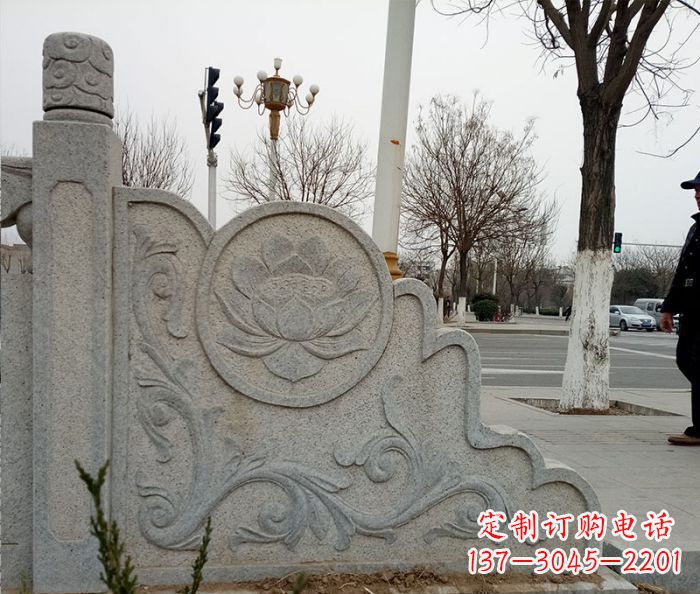 安徽仿古护城河石栏板雕塑
