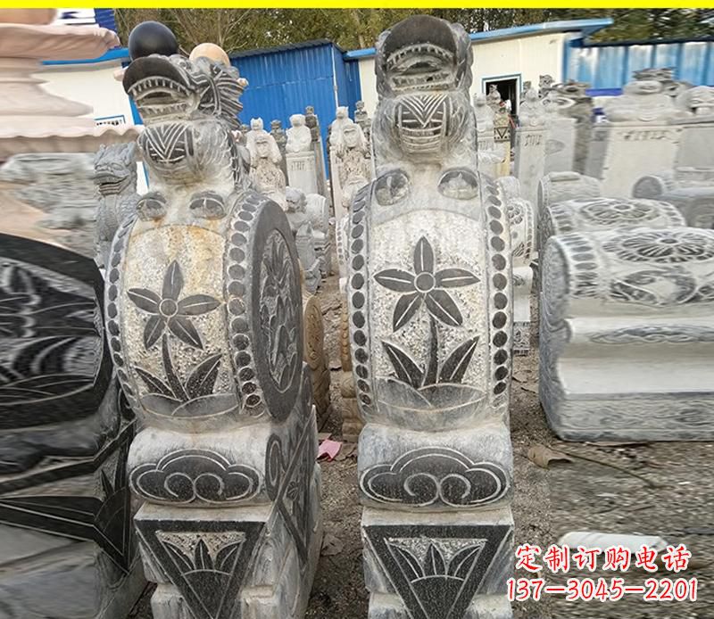 安徽仿古石门墩雕塑,传承历史文化
