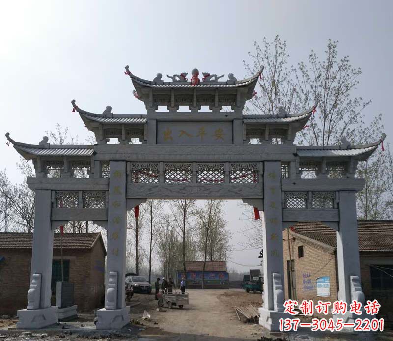 安徽仿古石牌坊石雕