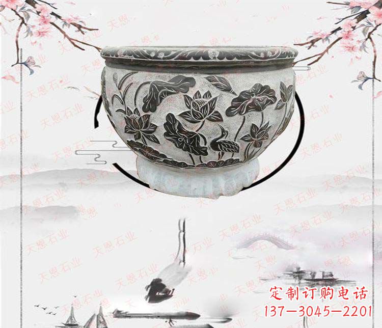 安徽仿古石水缸石浮雕石雕,欧式古典设计
