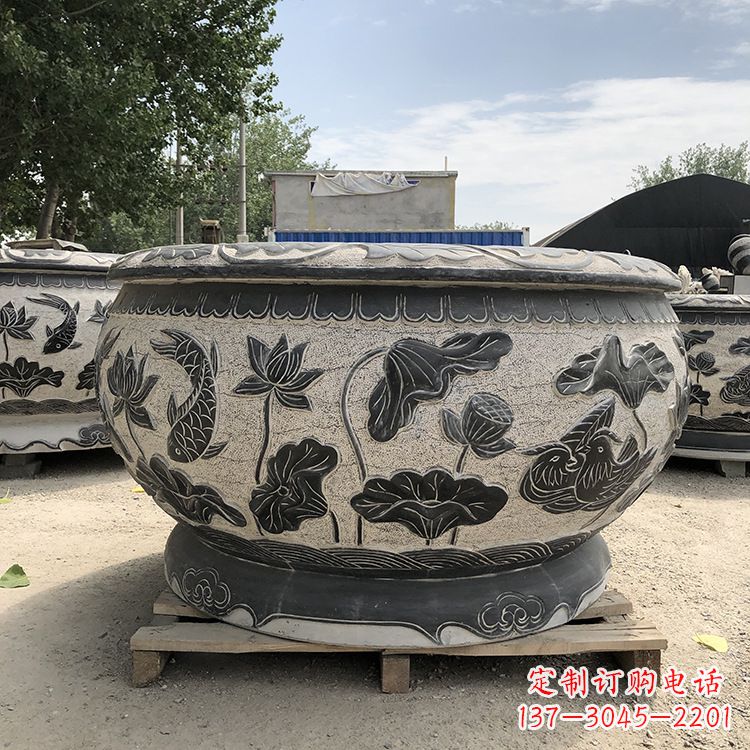 安徽精美仿古花盆雕塑