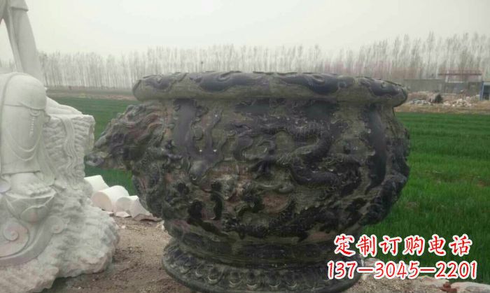 安徽仿古圆形水缸石雕
