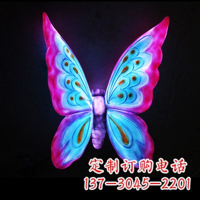 安徽仿真蝴蝶_大号粉色发光款73x50x30