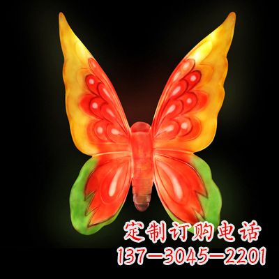 安徽仿真蝴蝶_大号黄色发光款73x50x30
