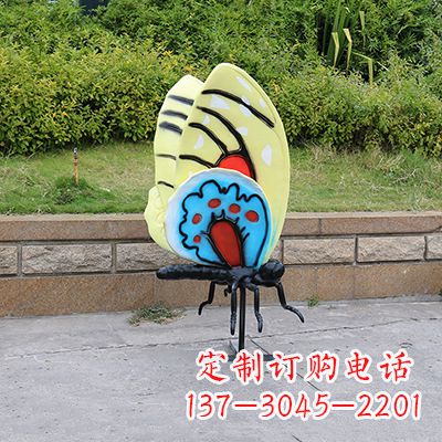 安徽仿真蝴蝶_大号黄色款116x75x160