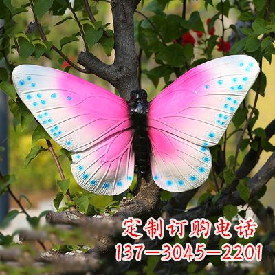 安徽仿真蝴蝶_粉红色款40x42x13