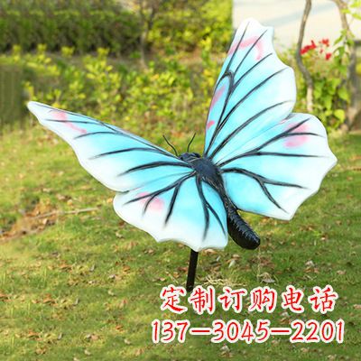 安徽浅蓝白色蝴蝶雕塑