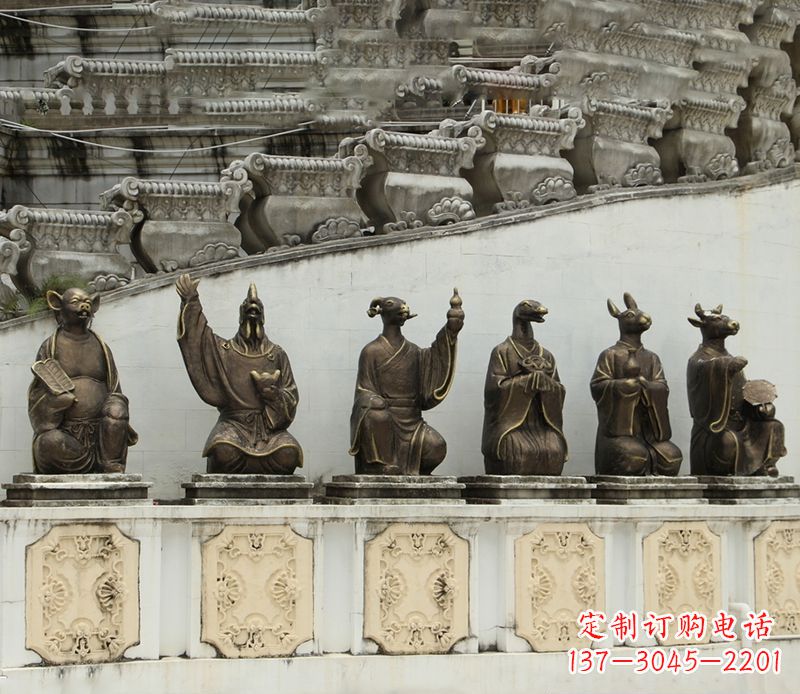 安徽十二生肖铜雕塑定制