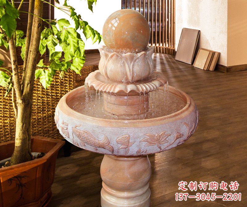 安徽风水球石雕图片